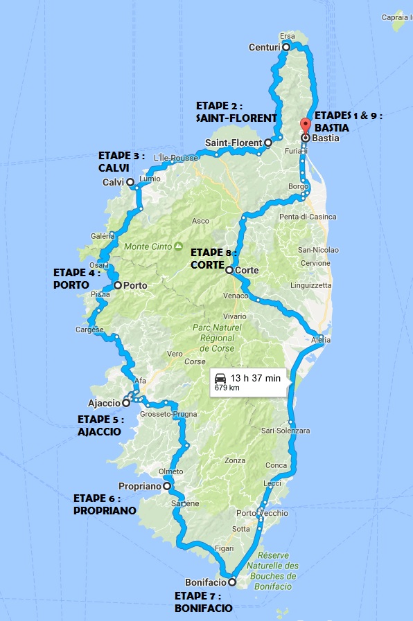 Circuit Tour de Corse en 15 jours | La-corse.travel